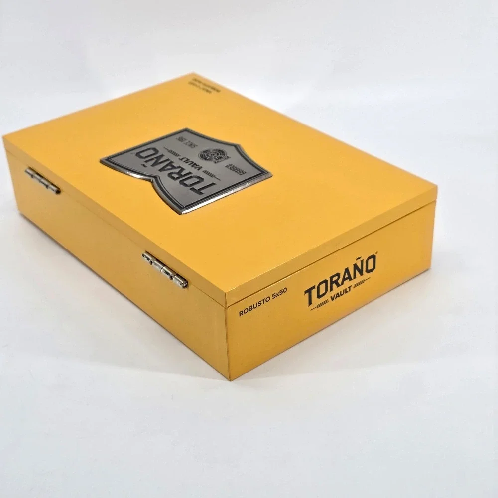 Torano Vault Cigar Box Vault C-033 Robusto Orange Yellow Empty